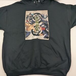 Jujutsu Kaisen NWOT Anime Men's Black Hoodie Crunchy Roll Size XL